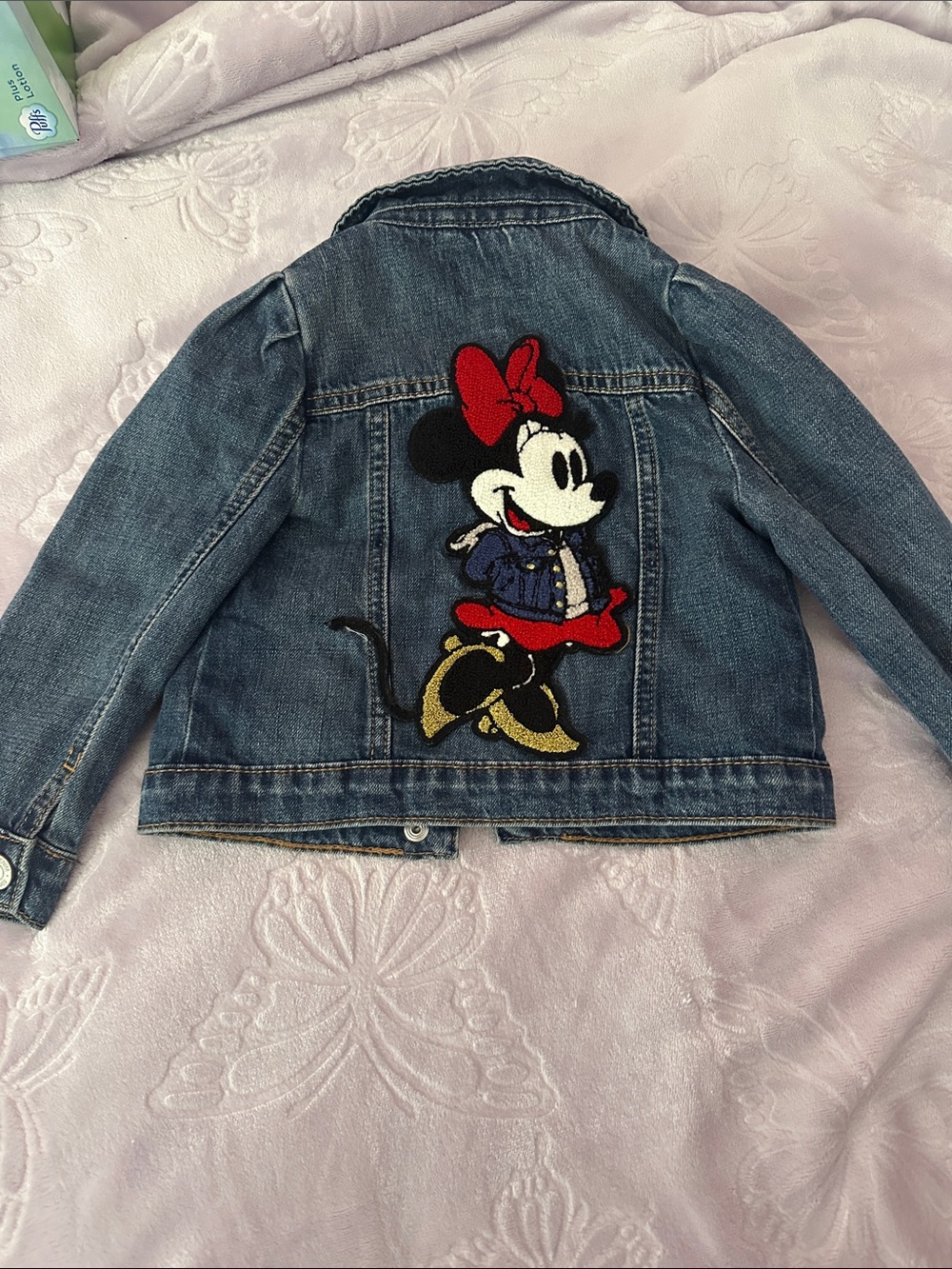 Toddler Disney Denim Jacket with Minnie Mouse Patch